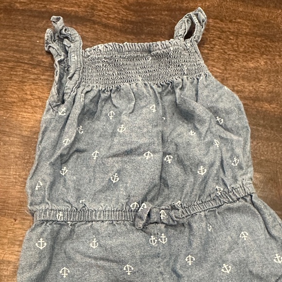 Carter's Denim Blue Anchor Romper - Picture 3 of 4